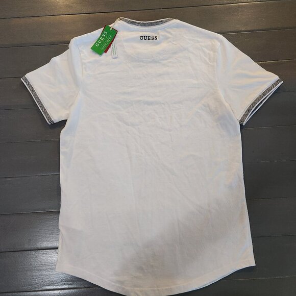 Guess Los Angeles Men's Pure White Crew Neck Short Sleeves T-Shirt Size Medium - Picture 3 of 7